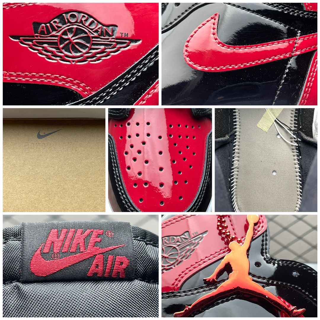 Air Jordan 1 Retro High OG 'Patent Bred' 555088-063 - 8 of 8