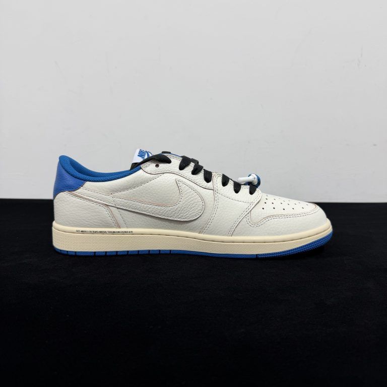 Jordan 1 Retro Low OG SP Fragment Travis Scott Sail Military Blue 2025 - 5 of 8
