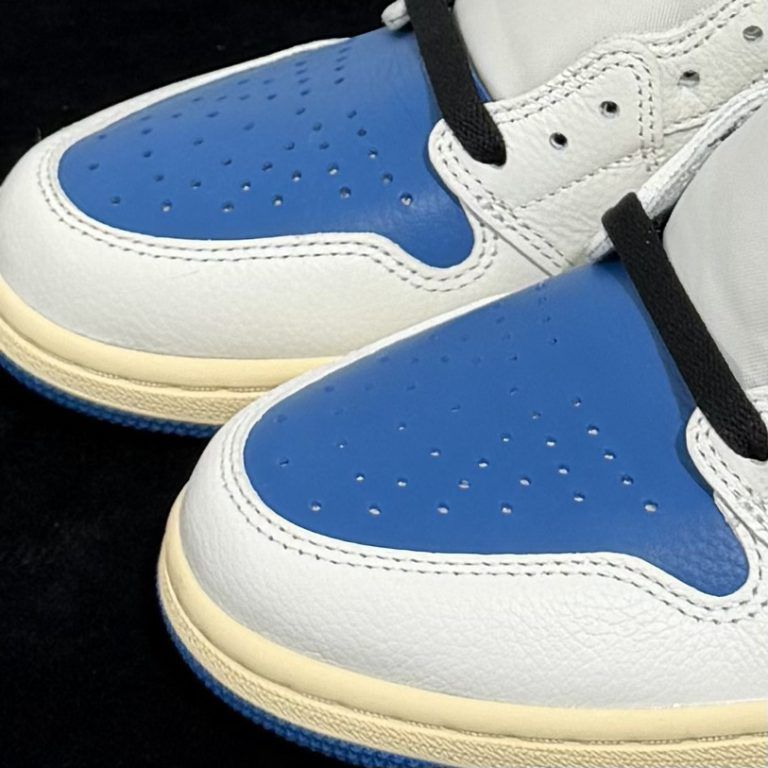 Travis Scott Fragment Air Jordan 1 High OG TS SP Military Blue Reps - 7 of 8