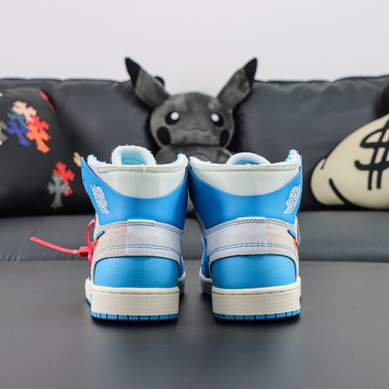 Off White Air Jordan 1 Retro High OG UNC Reps - 4 of 8