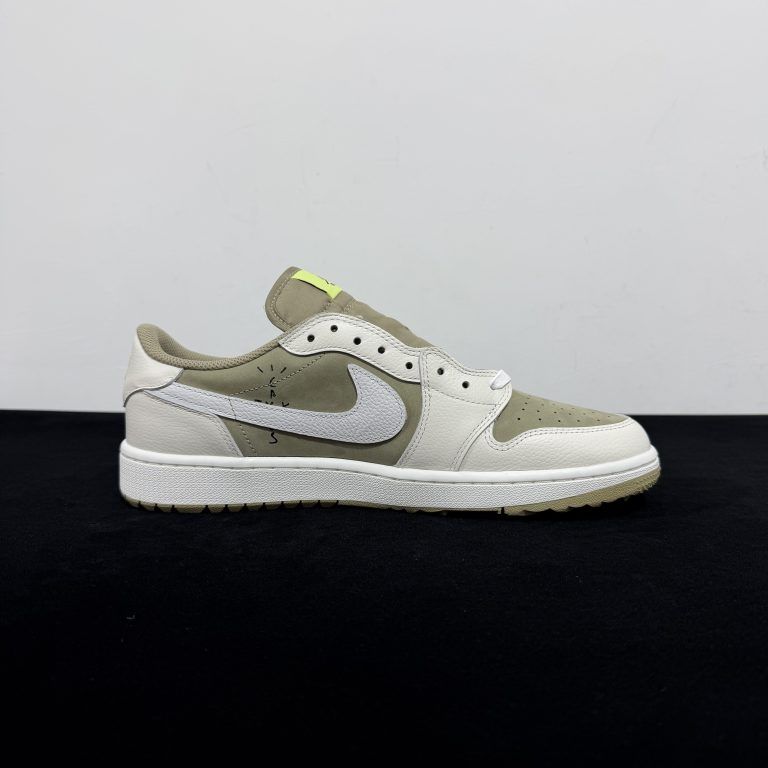 Travis Scott Air Jordan 1 Low OG Golf Neutral Olive Reps - 7 of 8