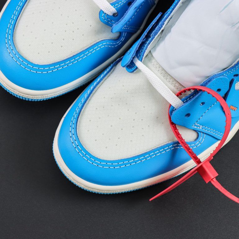Off White Air Jordan 1 Retro High OG UNC Reps - 8 of 8