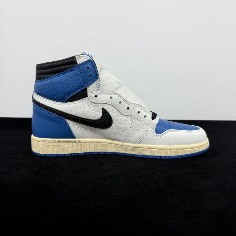Travis Scott Fragment Air Jordan 1 High OG TS SP Military Blue Reps - 4 of 8