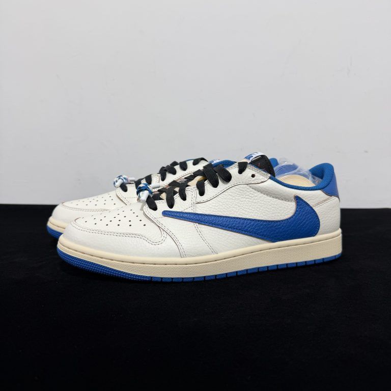 Jordan 1 Retro Low OG SP Fragment Travis Scott Sail Military Blue 2025 - 4 of 8