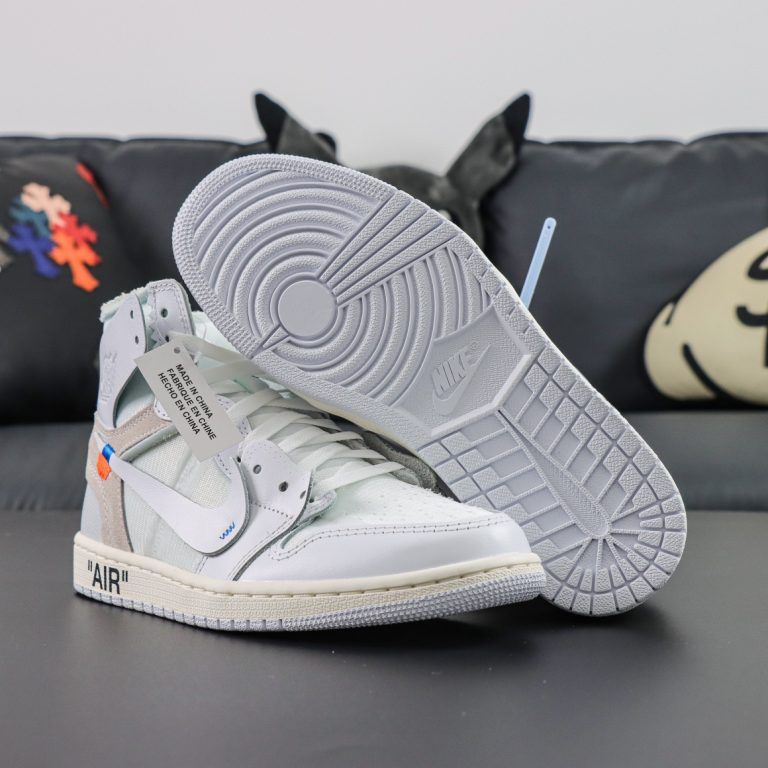 Off White Air Jordan 1 Retro High Euro Reps - 7 of 8