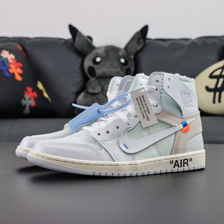 Off White Air Jordan 1 Retro High Euro Reps - 4 of 8