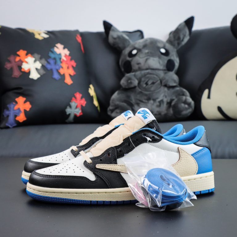 Travis Scott x Air Jordan 1 Low Fragment Design Reps - 6 of 8