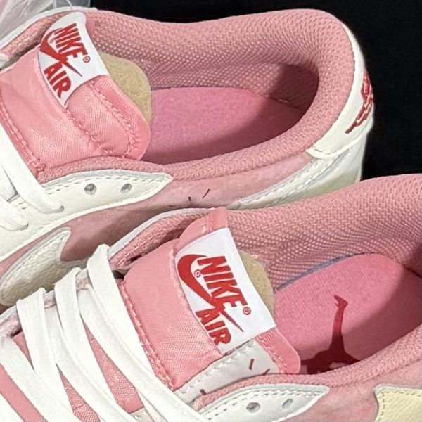 Travis Scott Air Jordan 1 Low OG Shy Pink Replica - 5 of 7