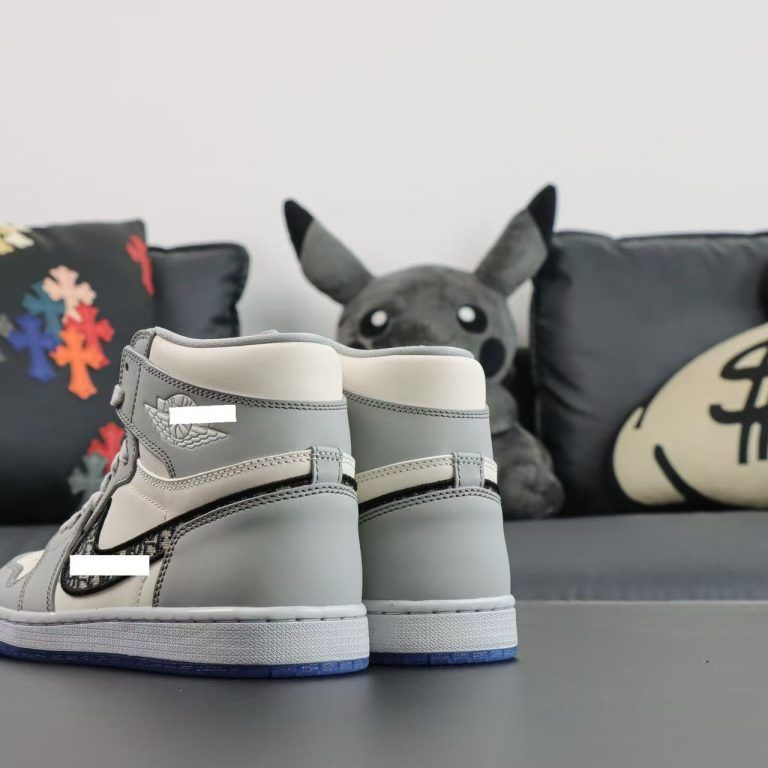 Dior x Air Jordan 1 High reps basketball shoes - 4 of 8