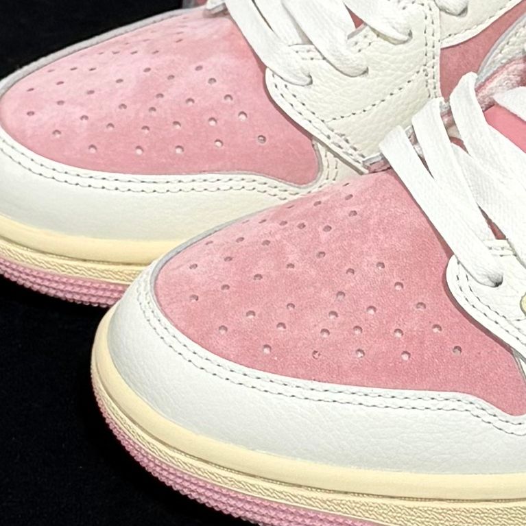 Travis Scott Air Jordan 1 Low OG Shy Pink Replica - 7 of 7