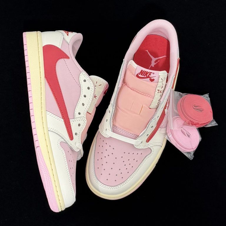 Travis Scott Air Jordan 1 Tropical Pink Reps - 8 of 8