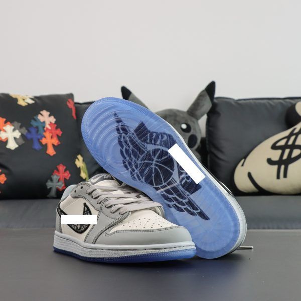 Air Jordan 1 Low OG grey white blue reps - 3 of 8