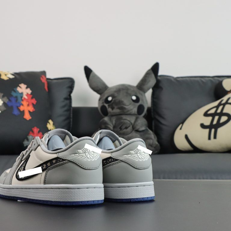 Air Jordan 1 Low OG grey white blue reps - 7 of 8
