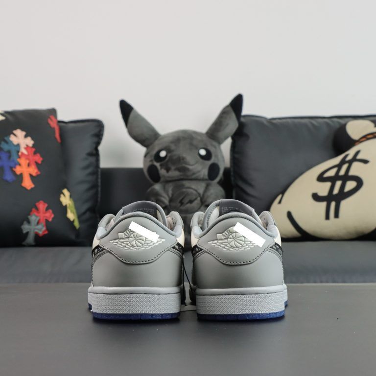 Air Jordan 1 Low OG grey white blue reps - 5 of 8