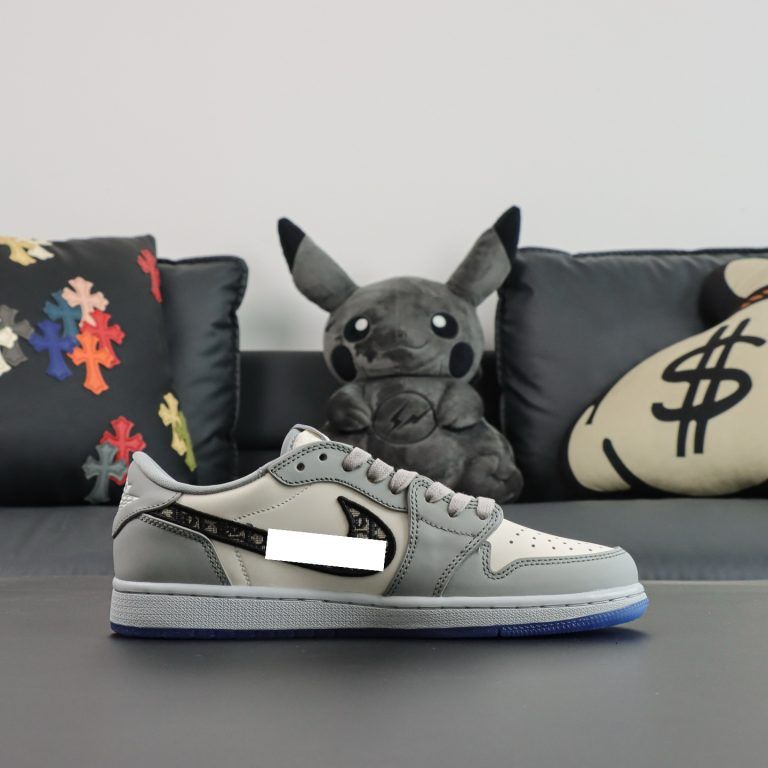 Air Jordan 1 Low OG grey white blue reps - 2 of 8