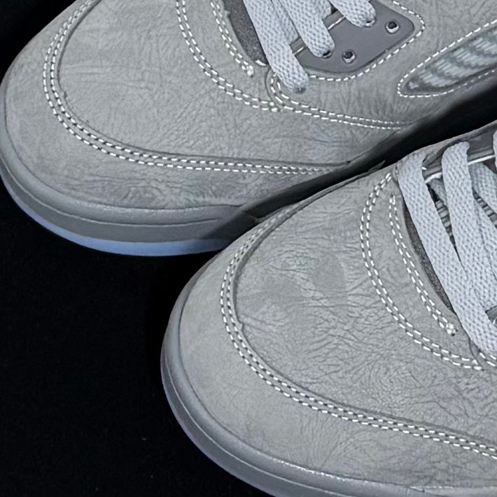 Air Jordan 5 Retro Wolf Grey Retro High Top Streetwear Basketball Shoes - 6 of 7