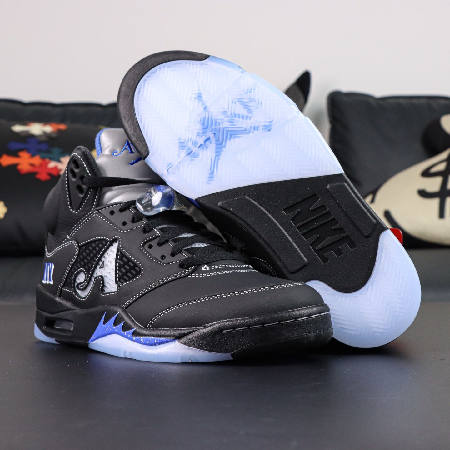 Awake NY x Air Jordan 5 Retro Black Reps - 7 of 7