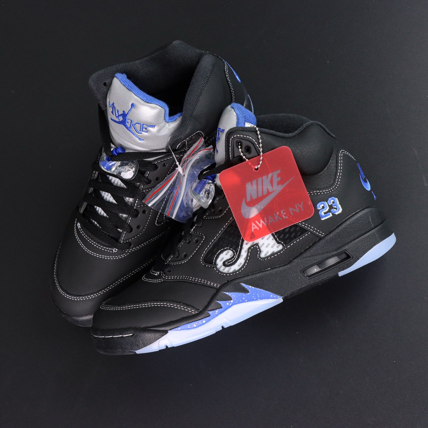 Awake NY x Air Jordan 5 Retro Black Reps - 4 of 7