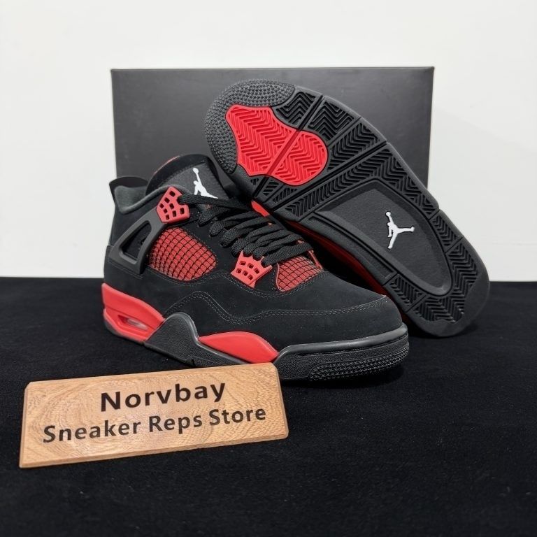Air Jordan 4 Retro Red Thunder Reps shoes - 3 of 8