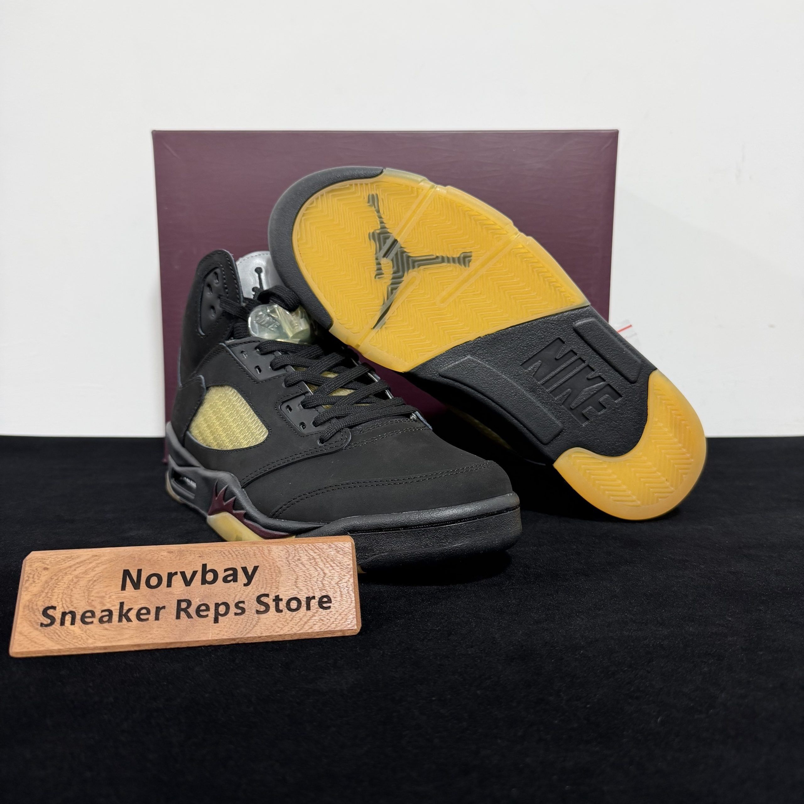 Men's A Ma Maniere X Air Jordan 5 Retro Dusk Classic Sport Sneaker Shoes - 4 of 8