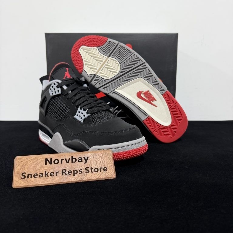 Air Jordan 4 Retro Bred 2019 Reps shoes - 3 of 8