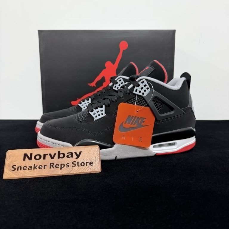 Air Jordan 4 Retro Bred 2019 Reps shoes - 1 of 8