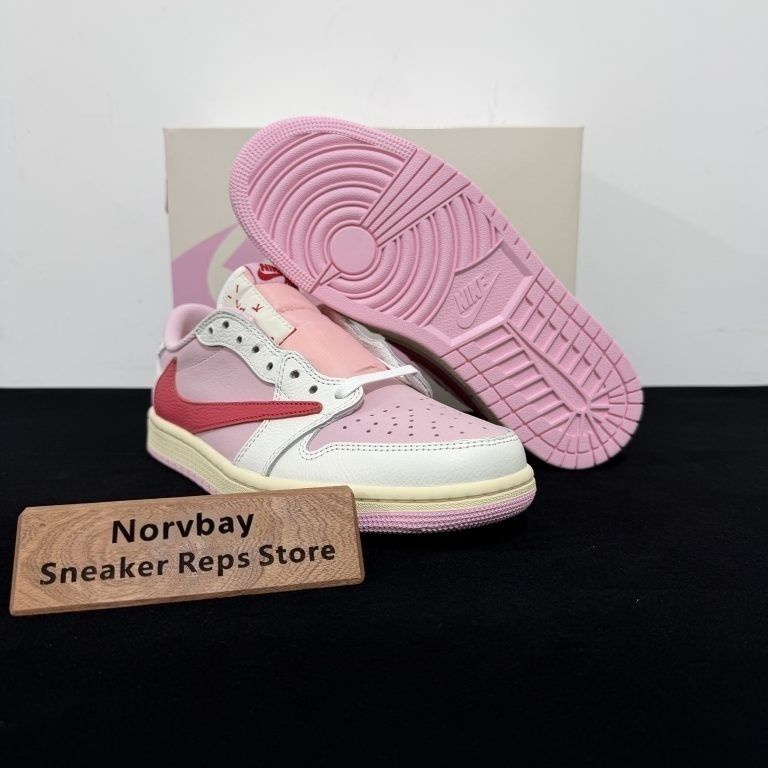 Travis Scott Air Jordan 1 Tropical Pink Reps - 3 of 8