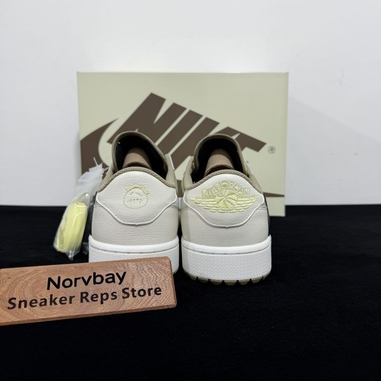 Travis Scott Air Jordan 1 Low OG Golf Neutral Olive Reps - 3 of 8