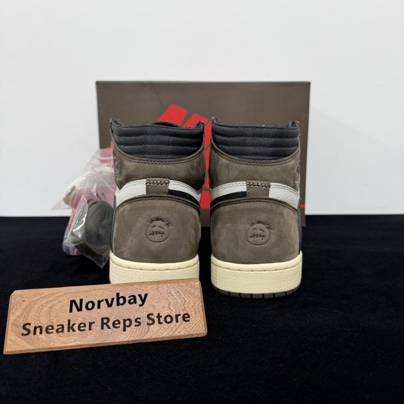 Travis Scott x Air Jordan 1 Low High Mocha Reps - 2 of 8