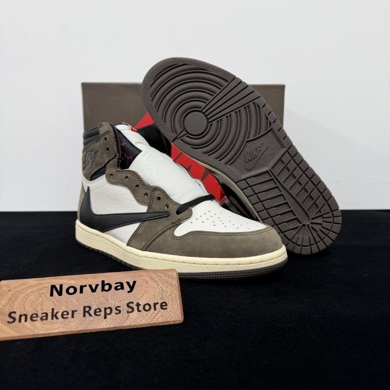Travis Scott x Air Jordan 1 Low High Mocha Reps - 3 of 8