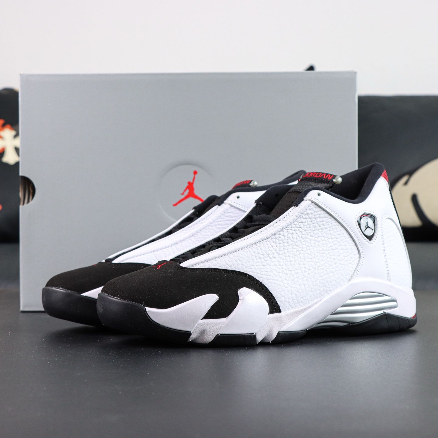Air Jordan 14 Black Toe Men Sneakers - 1 of 7