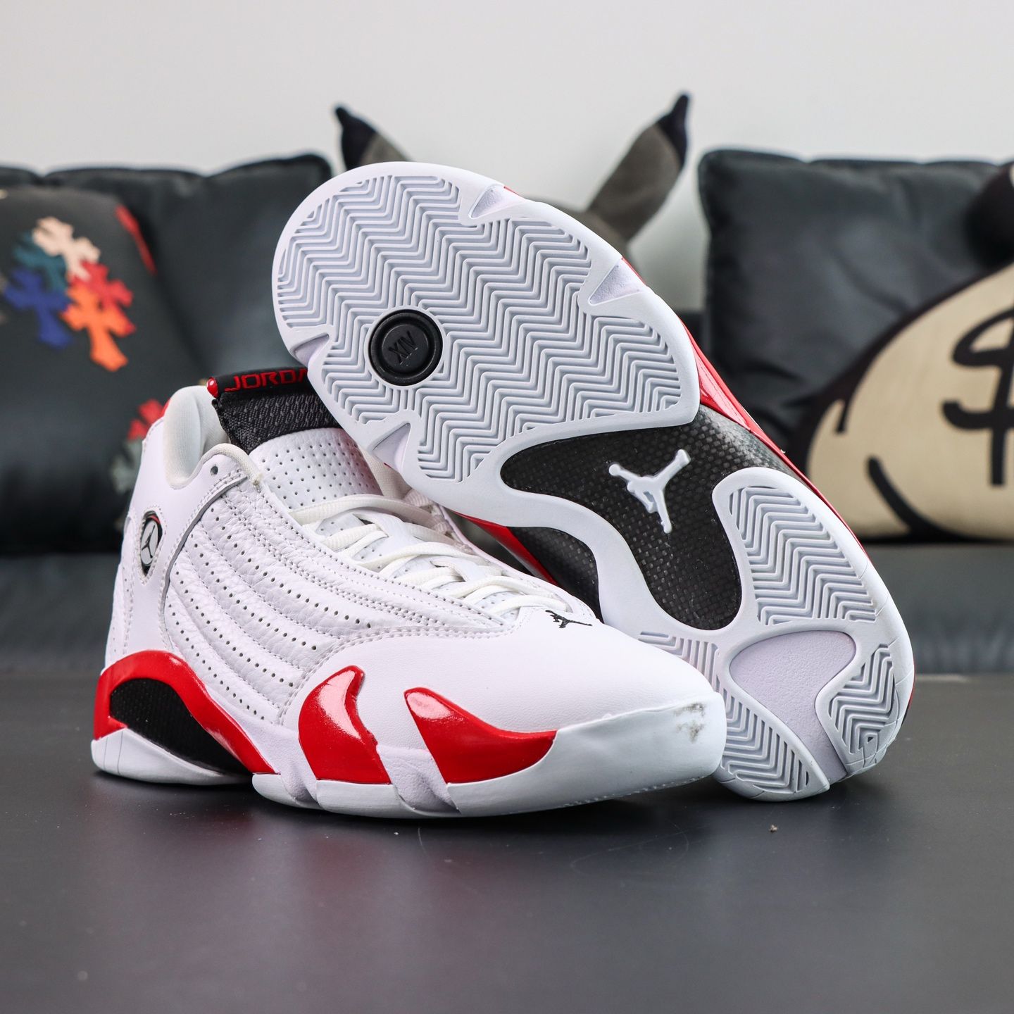 Air Jordan 14 Candy Cane Men Sneakers - 4 of 7