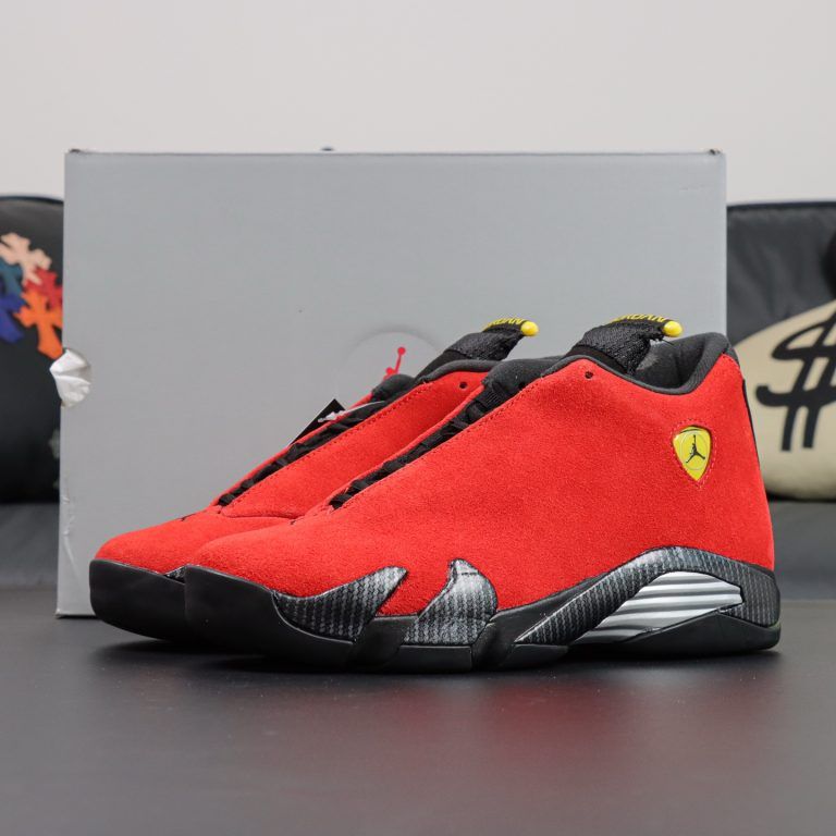 Air Jordan 14 Retro Ferrari Men Sneakers - 1 of 7