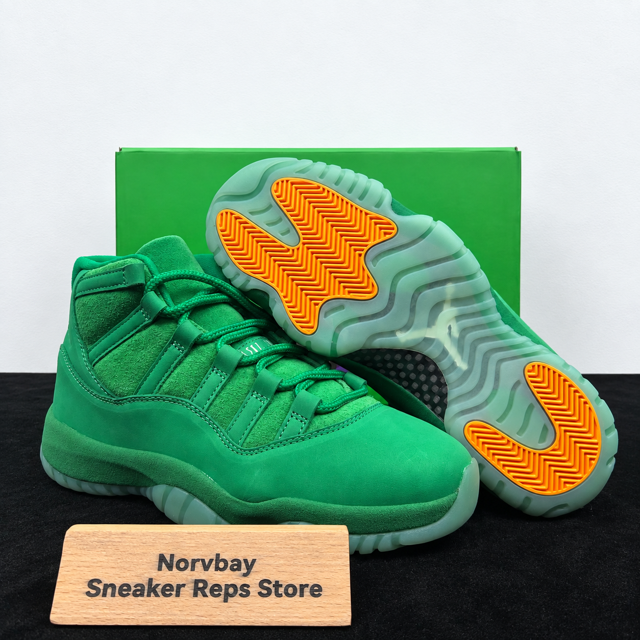 Air Jordan 11 Retro Green Screen shoes - 2 of 8