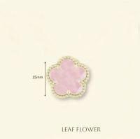 gold pink earring