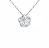 silver diamond necklace
