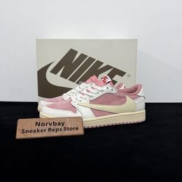Travis Scott Air Jordan 1 Low OG Shy Pink Replica - norvbay