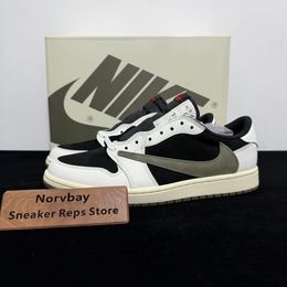 Travis Scott x Air Jordan 1 Low Olive Reps - norvbay